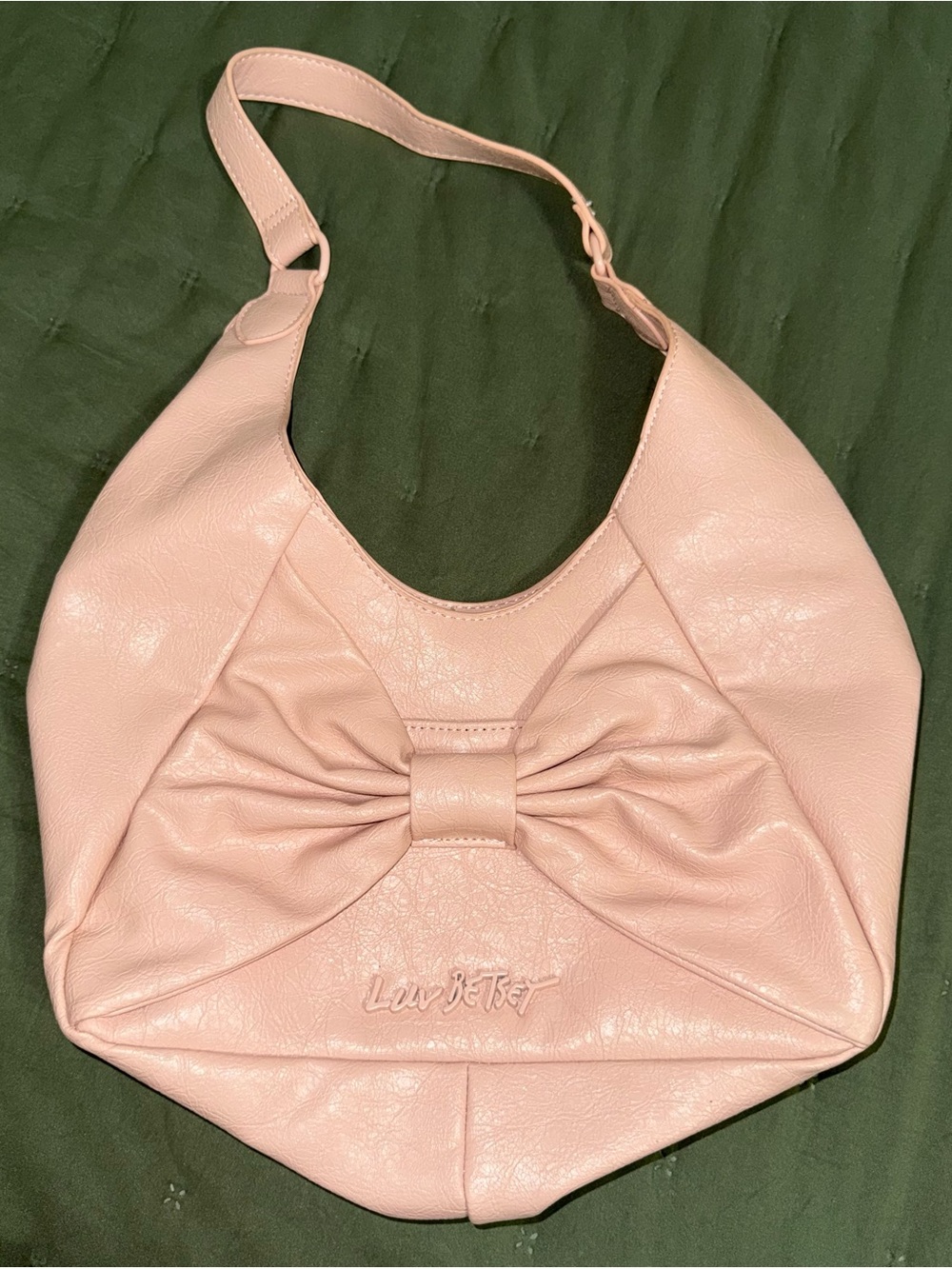 NWOT LuvBETSY Betsey Johnson Pink Bow Hobo Bag